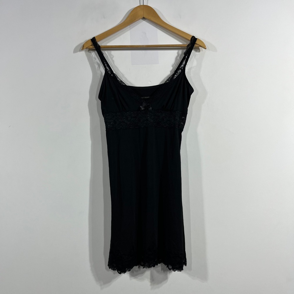 Secret Possessions Y2K 90S Babydoll Fairy Grunge Lace Trim Slip Dress Size 8